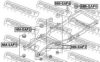 NISSA 95155C6000 Mounting, axle beam